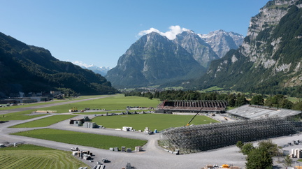 ESAF 2025 Aufbau Arena Tribuene DJI 0116 web